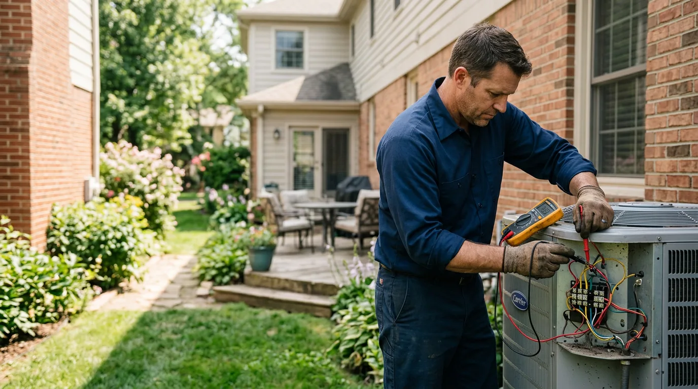 HVAC technician working near Red Boiling Springs, TN